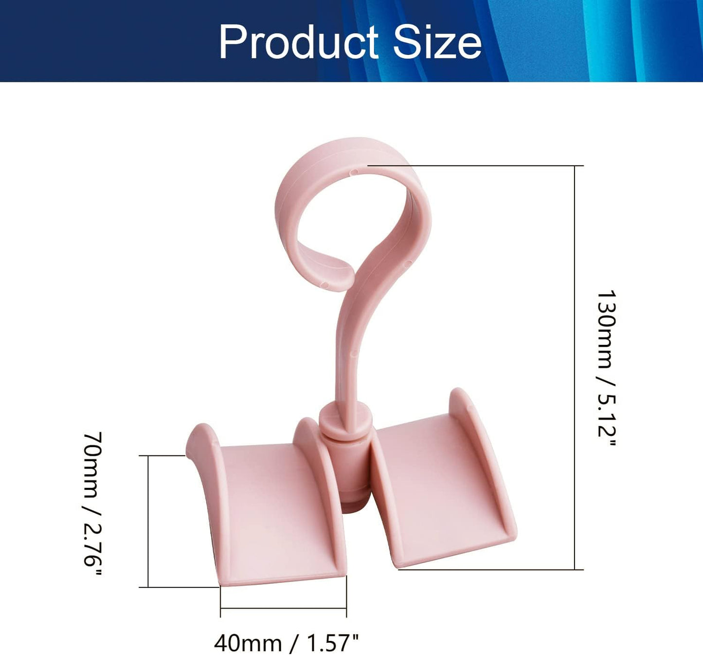 Rotating Belt Hanger 360°Rotatable Organizer 4 Hangers for Drying Towels Bras Clothes Gloves Plastic Laundry Sock Drying Hanger Pink 10Pcs