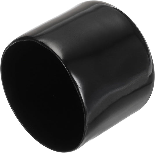 uxcell 20pcs Rubber End Caps 35mm ID Vinyl PVC Round Tube Bolt Cap Cover Screw Thread Protectors Black