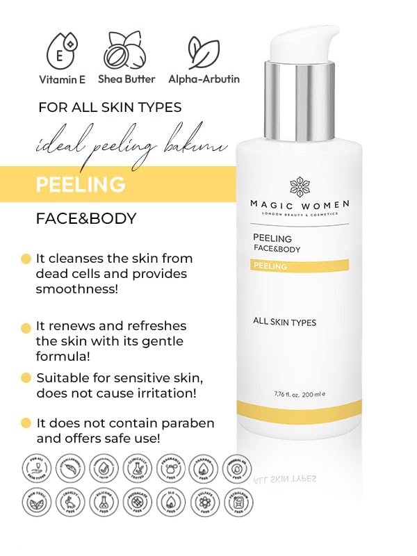 Sparkling Peeling Gel, Deep Cleansing, Exfoliation, Skin Moisturization, Low Irritation for Sensitive Skin fl. 7.76 fl oz / 200 ml, Refreshing