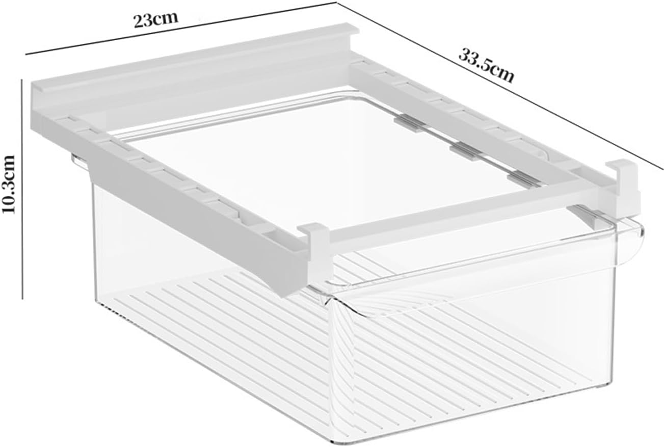 Hanging Fridge Storage Drawer - Space-Saving Fridge Organizer for Refrigerator and Freezer