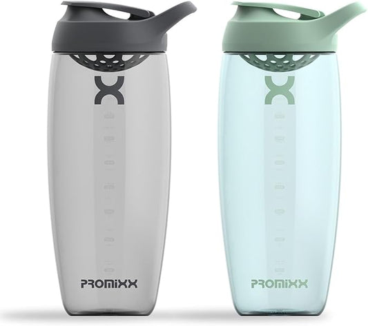 Promixx PURSUIT Protein Shaker Bottle – Premium Sports Bottles for Protein Mixes and Supplement Shakes – Easy Clean, Durable Protein Shaker Cup