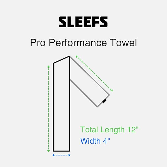 SLEEFS Momma Black Thin Football Towel
