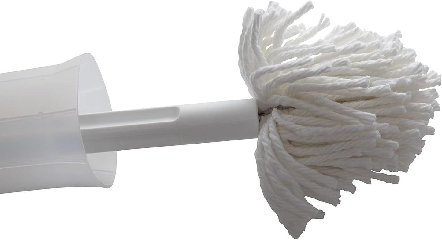 Fuller Brush Toilet Bowl Swab with Handy Holder Caddy – Antimicrobial Toilet Swab with Soft Non-Scratch Head, Long Handle, Deep Cleaning Under Rim