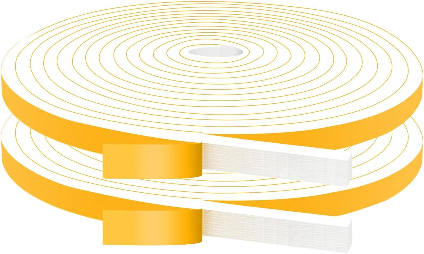 Door Weather Stripping for Doors and Window, Window Insulation Door Seal Tape, Self Adhesive Foam Gasket Tape, Foam Seal Strip Sliding Door Weather Strip, Energy-saving(3/8 in x 1/4 in x 33Ft)