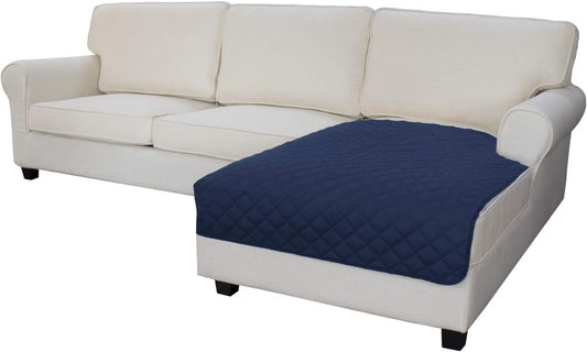 Easy-Going Sectional Couch Covers for Dogs L Shape Sofa Cover Reversible Sofa Slipcover Chaise Lounge Cover Furniture Protector Cover for Pets Dog Cat (42 x 68 inches, Navy/Navy)