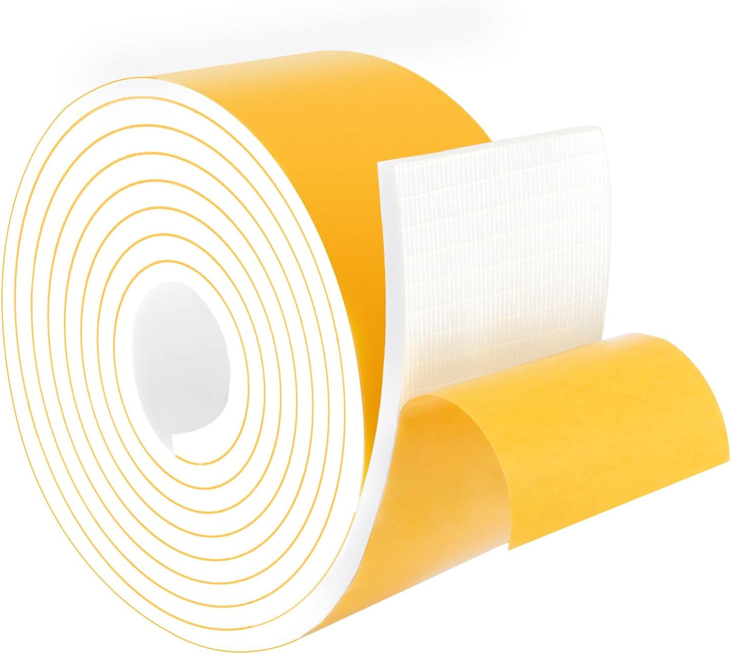 High Density Foam Weather Stripping Door Seal Strip, Insulation Tape Roll for Insulating Door Frame, Window, Air Conditioner, Strong Self Adhesive Sealing Weatherstrip (3 in x 1/4 in x 10 Ft)