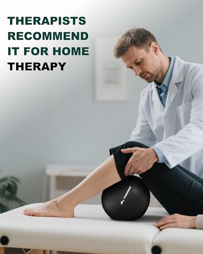 Trideer Pilates Ball 9 Inch, Small Exercise Ball with Exercise Guide for Yoga, Core Training, Physical Therapy, Balance, Stability, Stretching