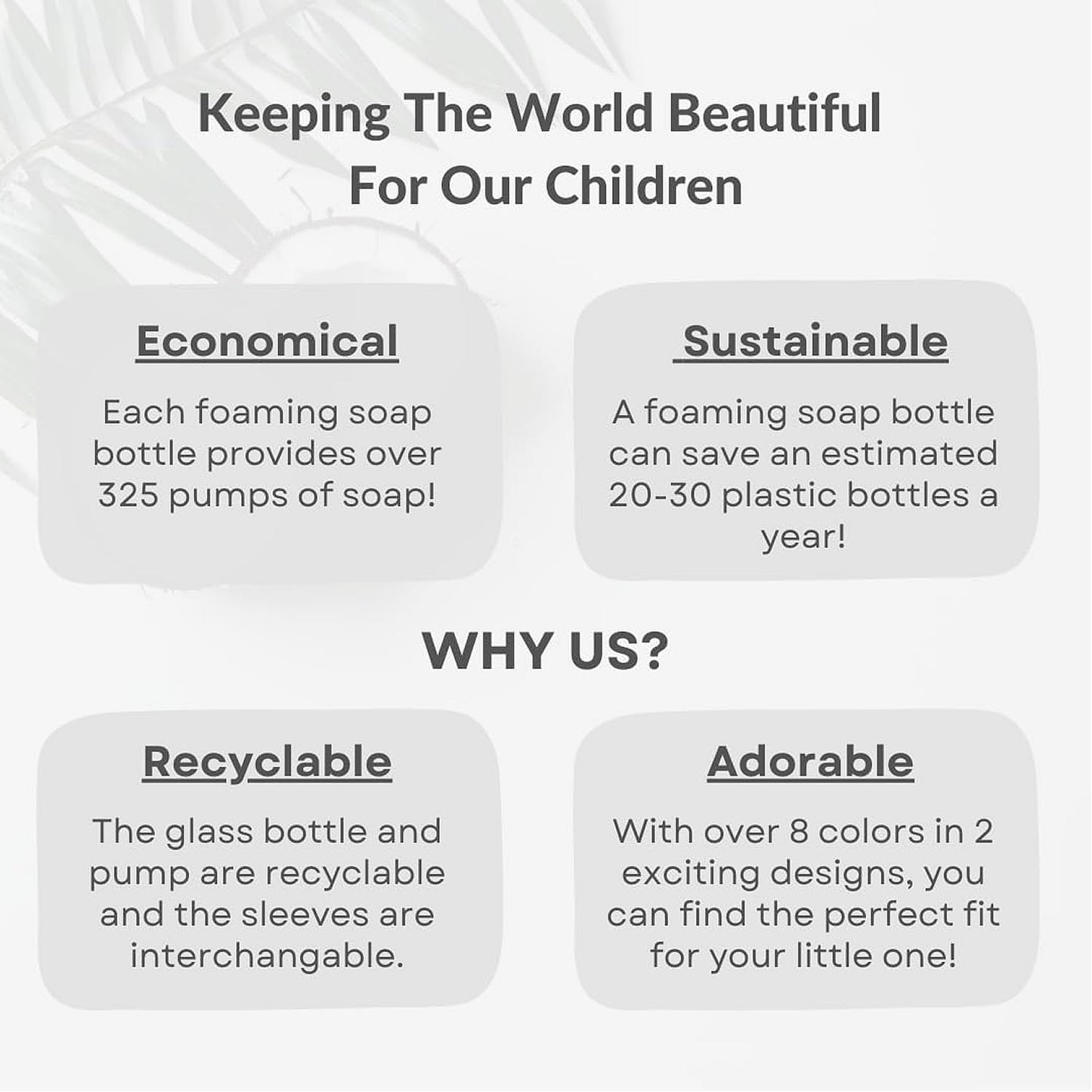 SoCal Suds & Company Glass Foaming Hand Soap Dispenser, Heart Silicone Sleeve, Refillable Pump Bottle for Kids, Baby Wash & Shampoo, Ideal for Home Use, Sea Glass 8oz