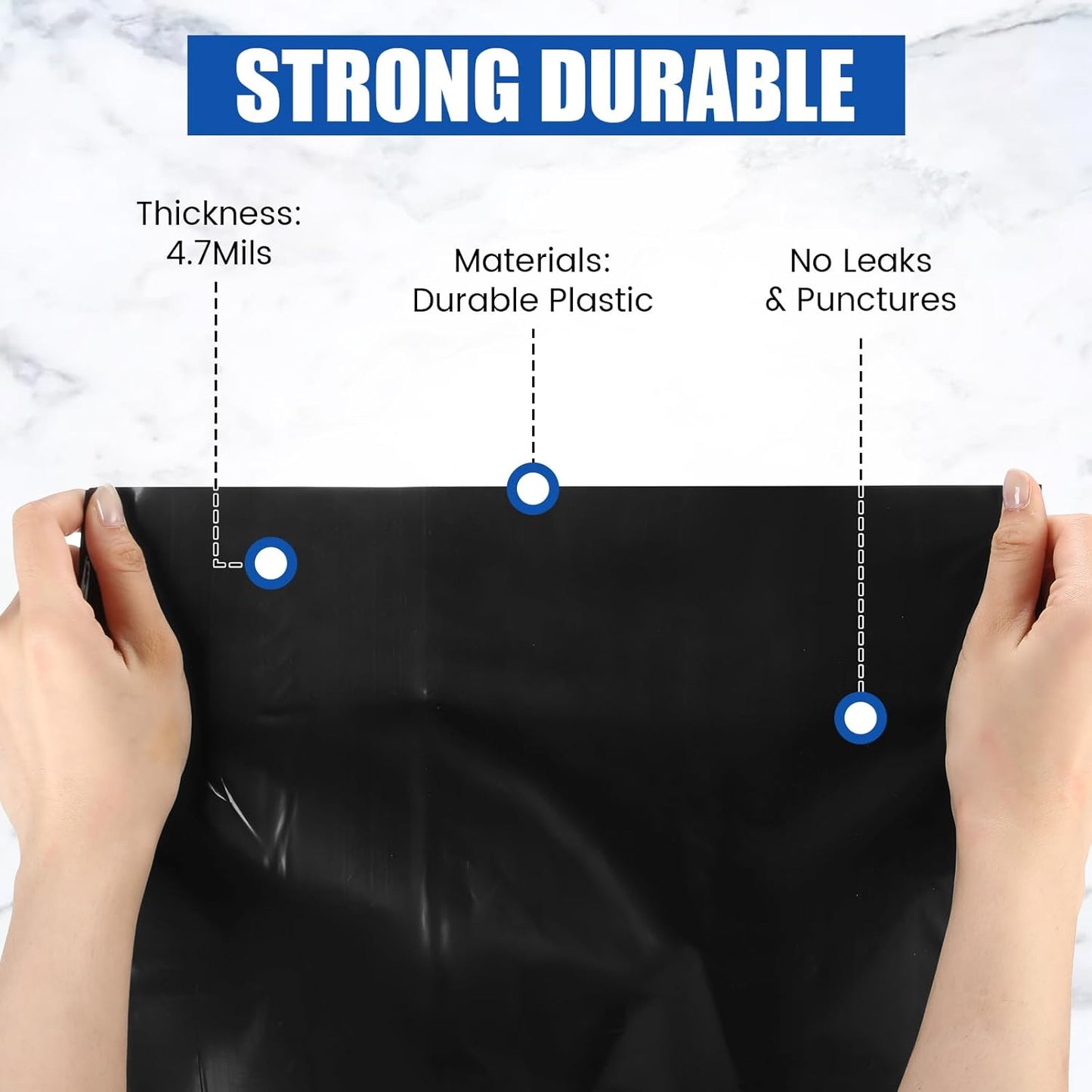 24 Pcak Trash Compactor Bags for 15" Wide Models Black Heavy Duty Garbage Compactor Bag Leak-proof Kitchen Trash Bags with 100 Pcs Twist Ties 2.4 Mil Tear Resistant, Extra Strong Liner