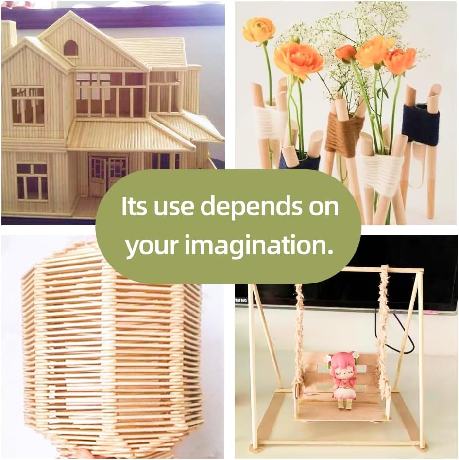 1/2 x 36 Inch 25 PCS Dowel Rods Wood Sticks Wooden Dowel Rods - Unfinished Bamboo Sticks - for Crafts and DIYers