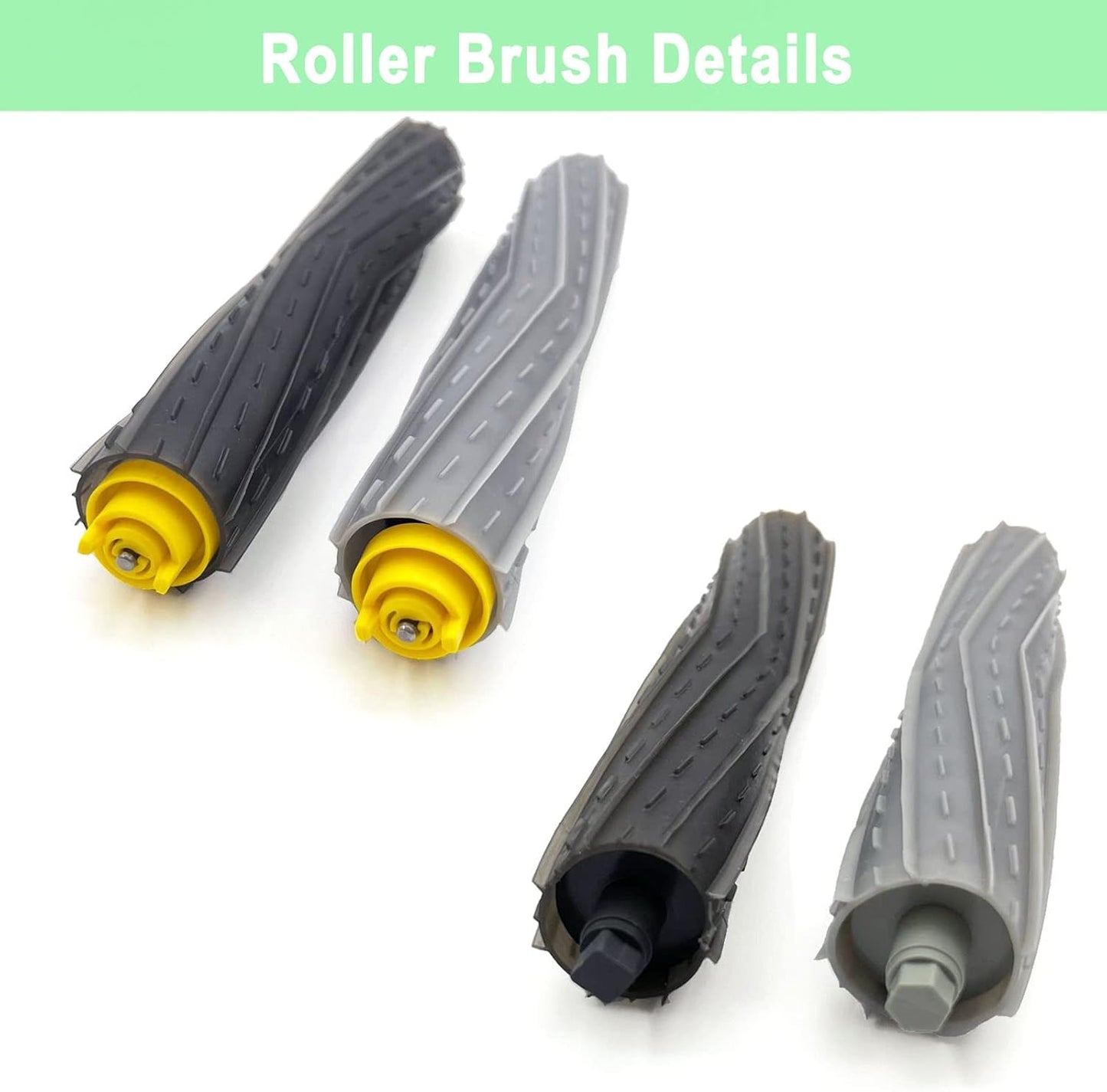 18 Pack Replacement Parts Compatible with iRobot Roomba 800 900 Series 805 850 860 861 864 866 870 871 880 890 891 960 980 981 985 961 Vacuum Accessories,2 Set Roller Brushes,8 Filters,8 Side Brushes