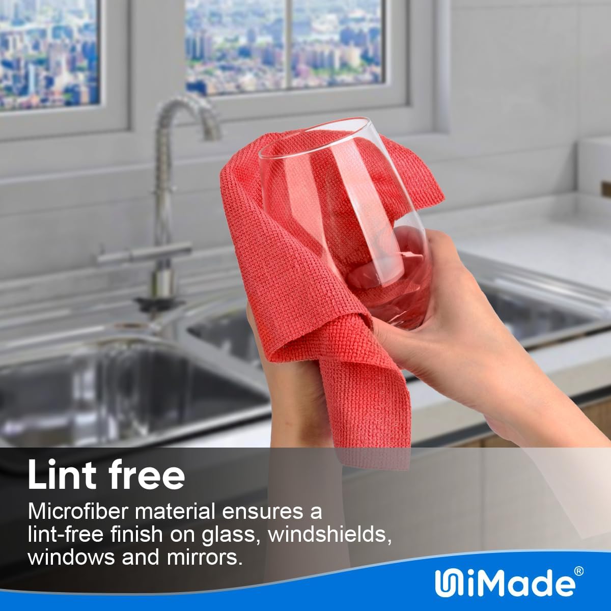 Shop Towels Rags, 50 Pack Reusable Shop Rags Bulk Microfiber Cleaning Cloth Lint Free Cleaning Towels for Car Kitchen Automotive Bar Mechanic Restaurant Garage, 11.5"x 11.5", Red