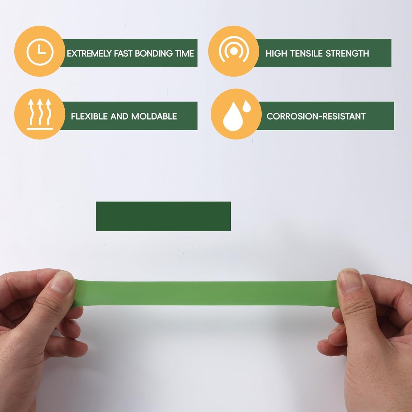 Self Fusing Silicone Tape 4 Rolls 1 in x 10' Green Waterproof Rescue Tape Rubber Leak Silicone Self-amalgamating Tape for Plumbing, Sealing Pipes, Hose Repair, Outdoor Coax and Tool Fixation