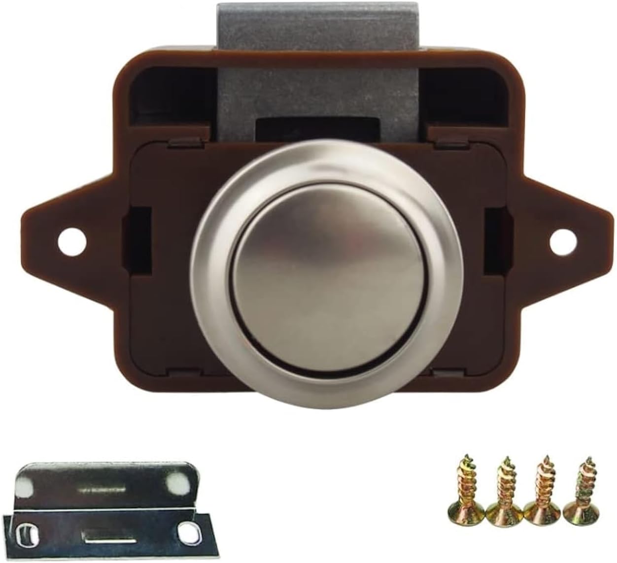 Encell Set of 5 Push Button Latch Cupboard for RV Camper Motor Home Caravan