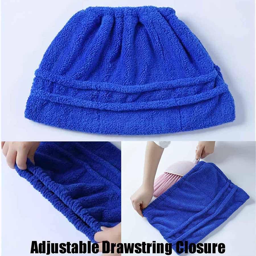 Icexeco Lazy Broom Cover Cloth, Multifunctional Lazy Brooms Cover, Washable Reusable Microfiber Broom Sweeping Refill, Wet & Dry Dual Use, Washable Mop Covers (4PCS-Pink)