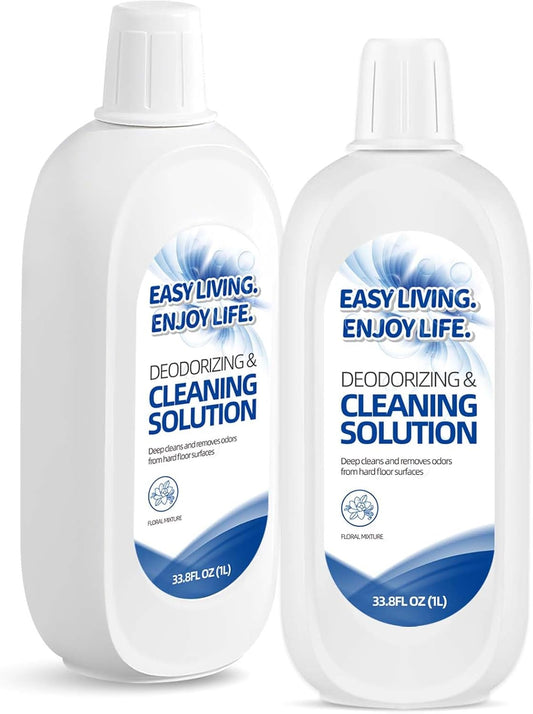 2L Floor Cleaning Solution for Tineco iFloor Series, FLOOR ONE S3 S5 S6 S7 Series, Floor Cleaner for Multiple Hard Floors, Cleaner Refill for All Wet Dry Vacuum Mop(33.8 OZ*2 Bottle)