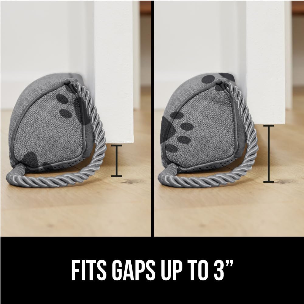 GORILLA GRIP Door Draft Stopper for Bottom of Doors, Weather Stripping Seal Blocks Hot Air, Noise, Bugs, Keeps Cold AC in, Sound Proofing Easy Install Gap Filler, Home Essentials, 34 Inch, Paws