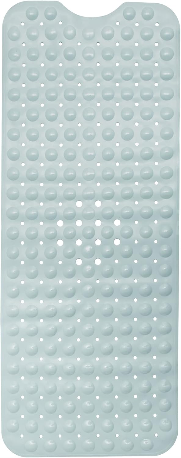 ENKOSI Bath Mat - Large Non Slip Bathtub & Shower Mat - Extra Long 40 x 16 Inch Bathroom Mats for Tub Nonslip Anti Slip Bathmats (40x16 Mint Green 1-Pack)