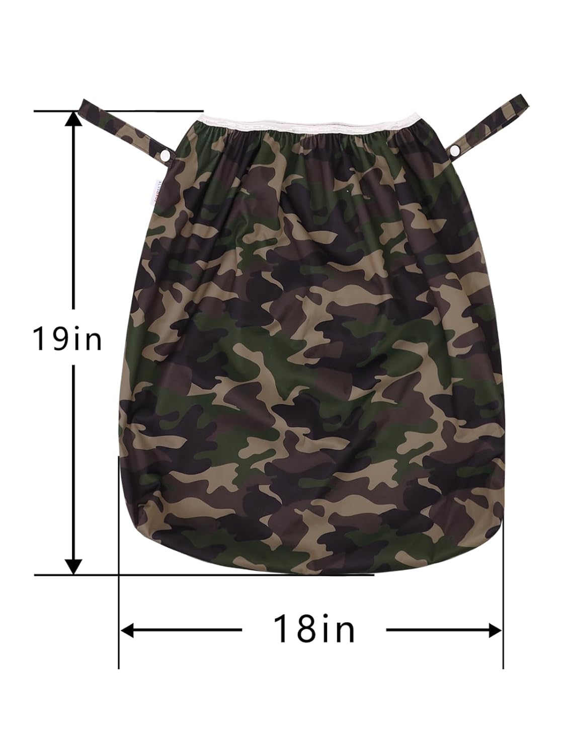 ALVABABY Reusable Diaper Pail Liner for Cloth Diaper,Rubbish Bag,Laundry,Kitchen Garbage Cans (Black Grey, Small Size：5 Gallon) LLS-LW28Z75A