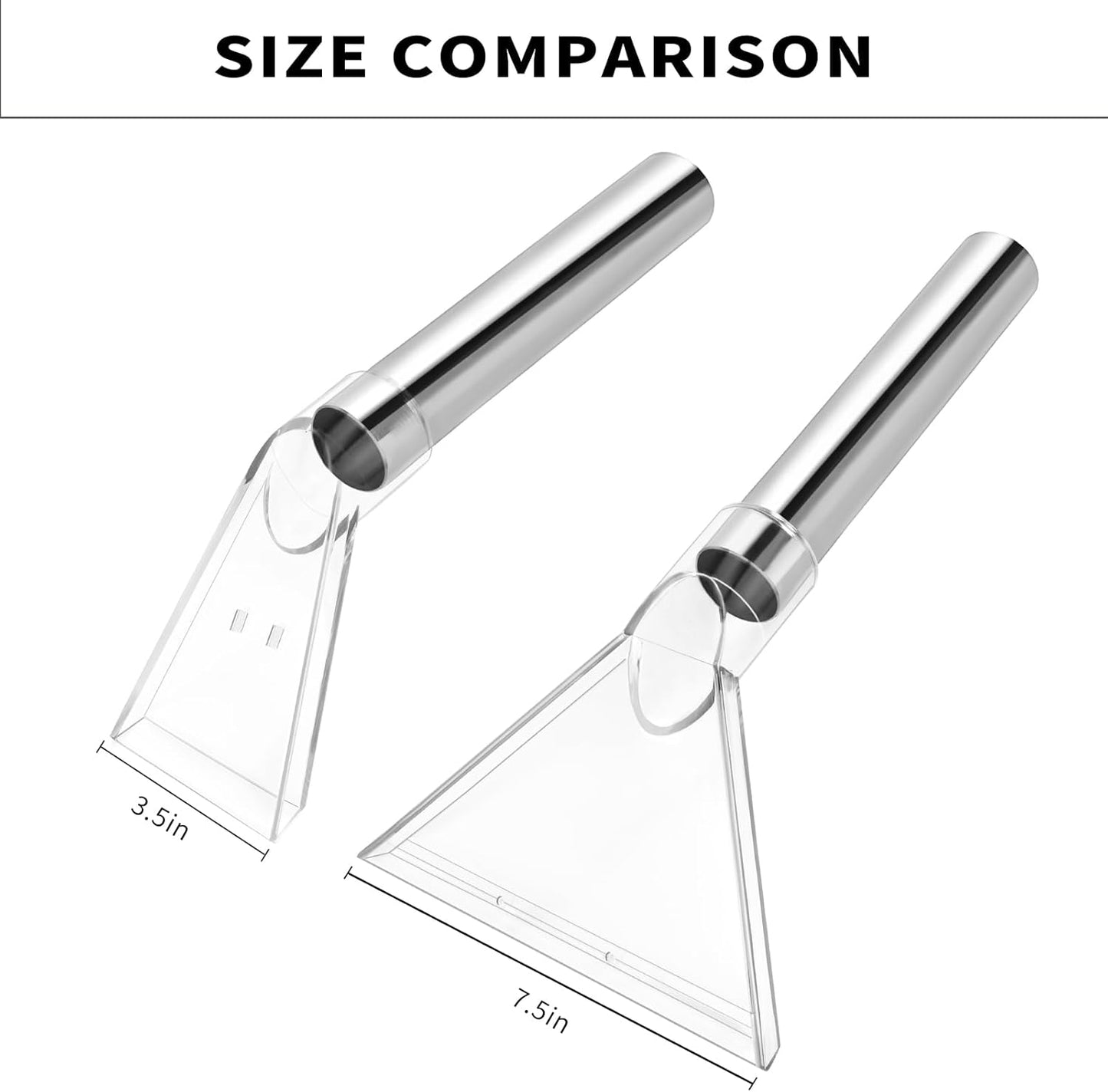 Shop Vac Extractor Attachments with 2-1/2" & 1-7/8" & 1-1/4" Three Adapters Auto Detailing Vacuum Head Extraction Wet Dry Vacuum Vac Extractor Attachment for Upholstery Carpet Car Detailing