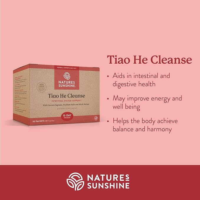 Nature's Sunshine Tiao He Herbal Cleanse | Cleanse and Detox the Colon and Liver with Traditional Chinese Herbs