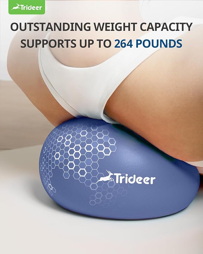 Trideer Pilates Ball - 7-8 inch with Pump, Small Core Ball for Yoga, Barre, Physical Therapy
