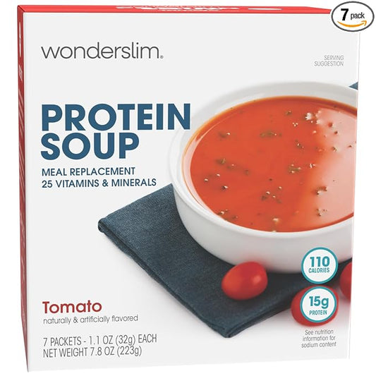 WonderSlim Protein Soup, Tomato, Low Fat, Gluten Free (7ct)