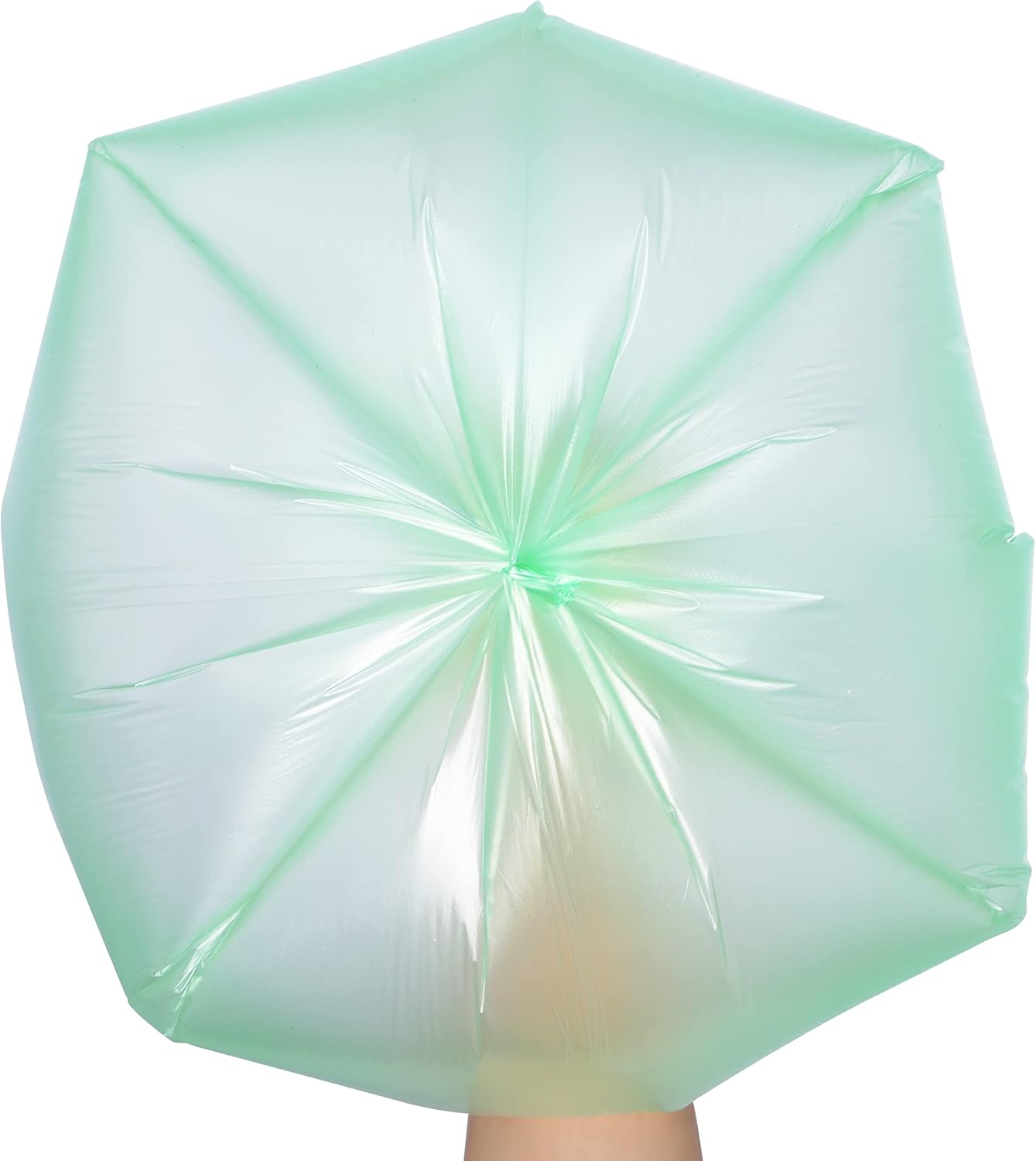 2.6 Gallon Trash Bag 150 Count, Unscented Strong Handle Tie Garbage Bags Fit 10 Litter Trash Can, Three Colors for Kitchen, Bathroom, Bedroom, Office (Green, White, Black)