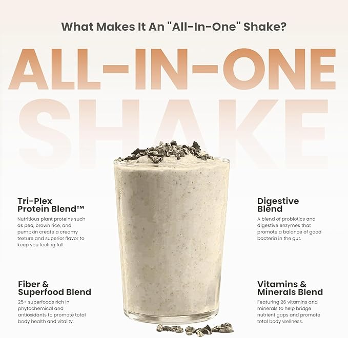 310 Nutrition - Vegan Organic Plant Powder and Meal Replacement Shake - Gluten, Dairy, and Soy Free - Keto and Paleo Friendly - 0 Grams of Sugar - Pumpkin Spice - 14 Servings