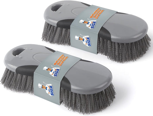 MR.SIGA Multi-Purpose Heavy Duty Scrub Brush - Pack of 2
