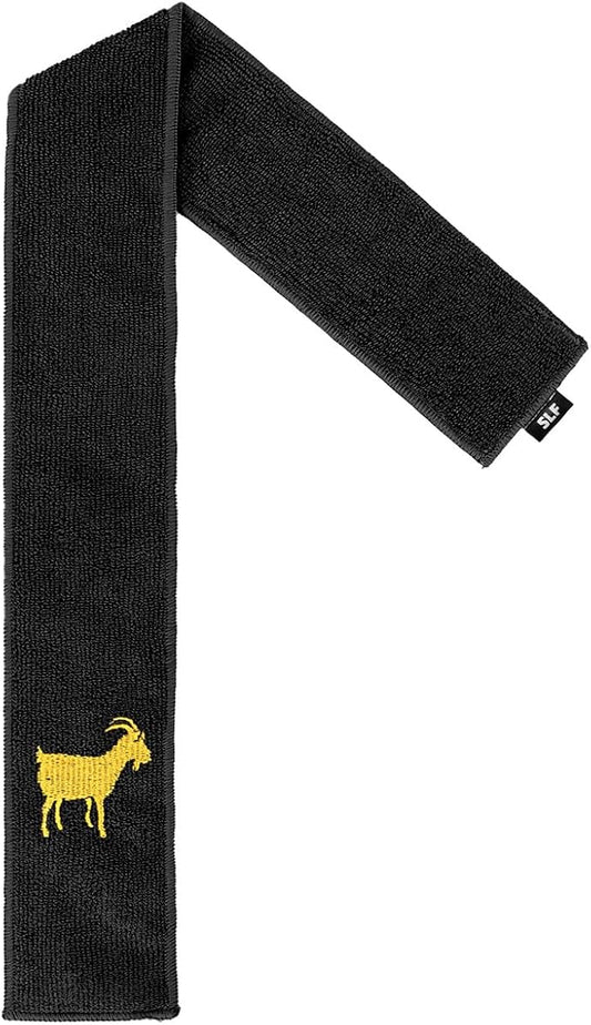 SLEEFS Goat Emoticon Black Thin Football Towel
