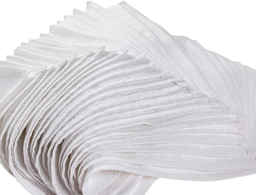 Glynniss Dishcloths Kitchen Highly Absorbent Dish Rags 100% Cotton Dish Cloths for Washing Dishes, Cleaning (11 x 11 Inches, 24 pcs, White)