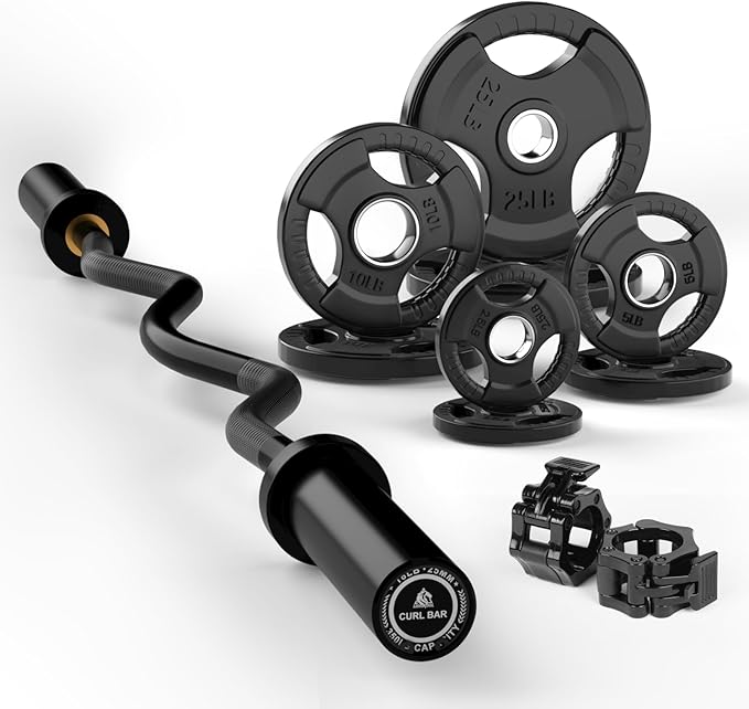 LIONSCOOL Premium 4ft/4.9ft/6ft Barbell for Strength Training and Olympic Weightlifting, 2 Inch Bar for Squats, Curls, Deadlifts, Presses, Hip Thrusts, 350lbs/500lbs/700lbs Weight Capacity