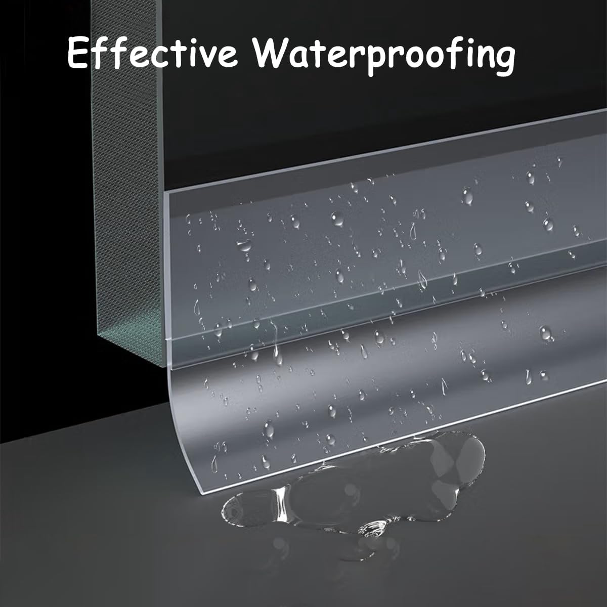 Silicone Weather Stripping, Door Draft Stopper Window Seal Strip for Gaps of Door & Windows, Garage Door Under Bottom, Sealing Tape Shower Doors Sweep (Brown, 3 inch x 20 Ft.)