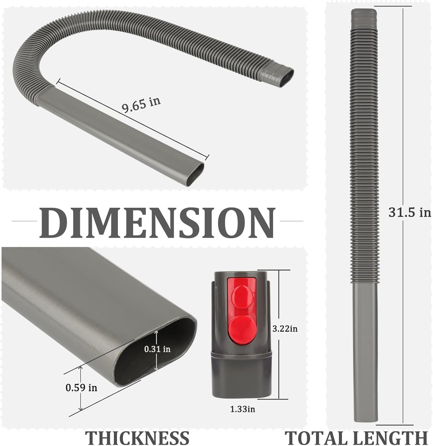 Dryer Vent Cleaner Kit for Dyson Gen5 V15 V12 V11 V10 V8 V7 Lint Vacuum Atttachments Detect Absolute Cyclone Outsize Slim Vacuum Cleaner Nozzle Crevice Flexible Dryer Lint Remove Tool