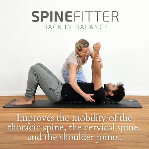 Spinefitter by Sissel, Back Stretcher, Back Cracker for Upper & Lower Back Relief, Spine Decompressor, Spinal Decompression for Back Relief, Posutre Corrector, Ideal for Pilates & Yoga, Black