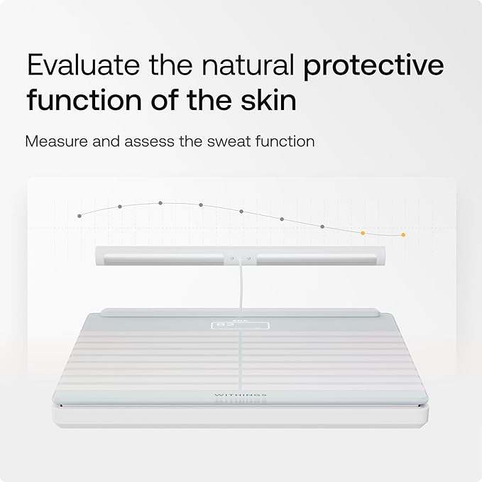 WITHINGS Smart Scales for Body Weight, FSA or HSA Eligible, Body Analysis, Fat Content, Muscle Mass, Bone Density, Visceral Fat, Bathroom Scale, BMI Scales Digital Weight and Body Fat, Bluetooth, WiFi
