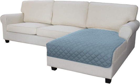 Easy-Going Sectional Couch Covers for Dogs L Shape Sofa Cover Reversible Sofa Slipcover Chaise Lounge Cover Furniture Protector Cover for Pets Dog Cat (42 x 52 inches, Light Blue/Light Blue)