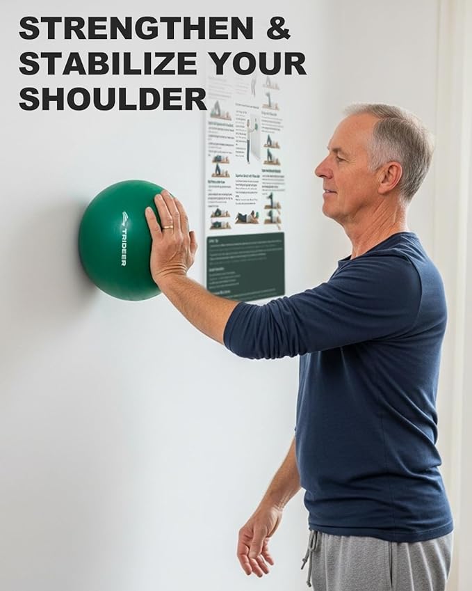 Trideer Exercise Balls Physical Therapy, 9 Inch Pilates Ball Between Knees for Physical Therapy, Mini Exercise Ball - Yoga Ball, Small Workout Balls for Core Strength and Back Support
