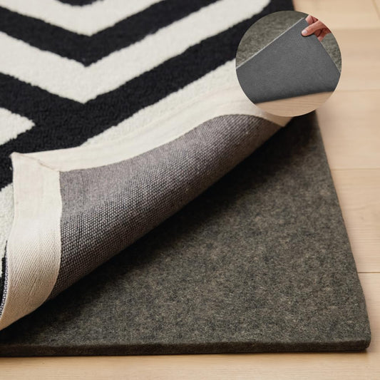 GORILLA GRIP Felt and Natural Rubber Stay in Place Slip Resistant Rug Pad, 1/4in Thick, 2x4 FT Protective Padding Under Area Rugs, Cushioned Gripper Pads, Carpet Runners, Hardwood Floors Protection