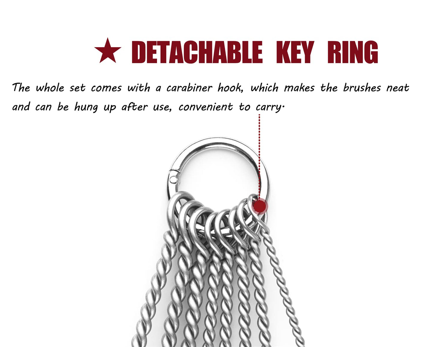 16 Inch Extra Long Pipe Cleaning Brush Set Abrasive Filament, 8 Piece Variety Pack for Removal of Rust, Corrosion, Paint, Etc.