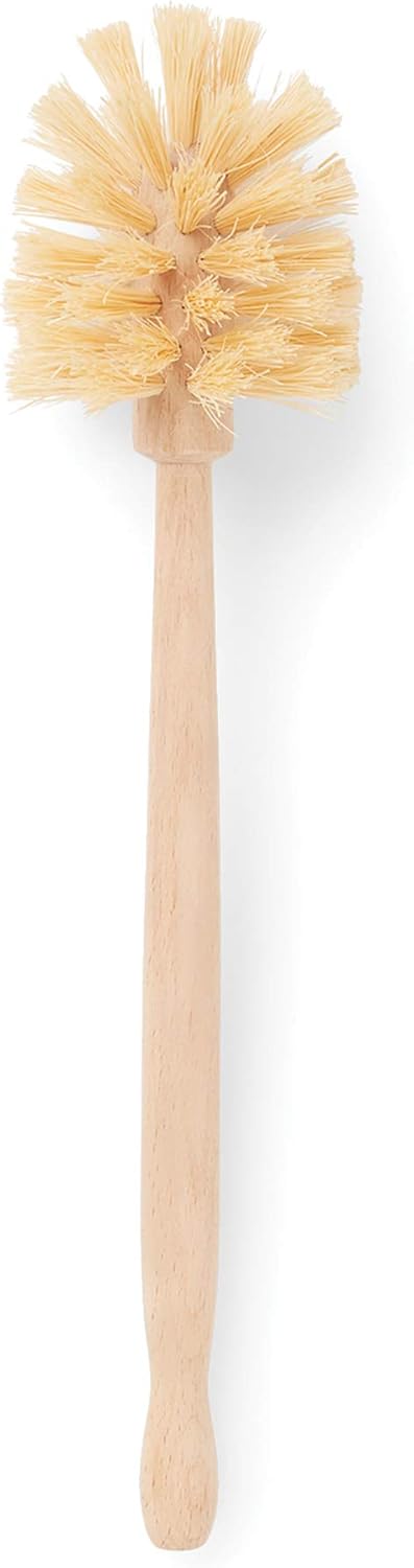 Fox Run Kitchen Brush, Natural Horsehair Fiber Bottle and Tumbler Brush, 12"