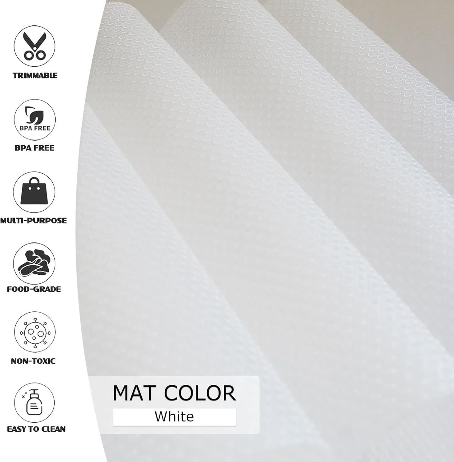 10Pcs Refrigerator Liners, Washable Fridge Liner Shelf Mats Refrigerator Pads for Cupboard Cabinet Drawer Home Kitchen Accessories Organization (Clear)