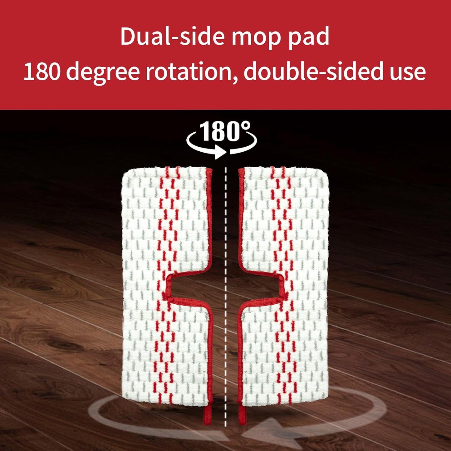 5 Pack Microfiber Mop Refills - Spray Mop & Flat Mop Replacement Pads | Mop Heads Replacements Compatible with ProMist MAX, Washable & Reusable Mop Refills