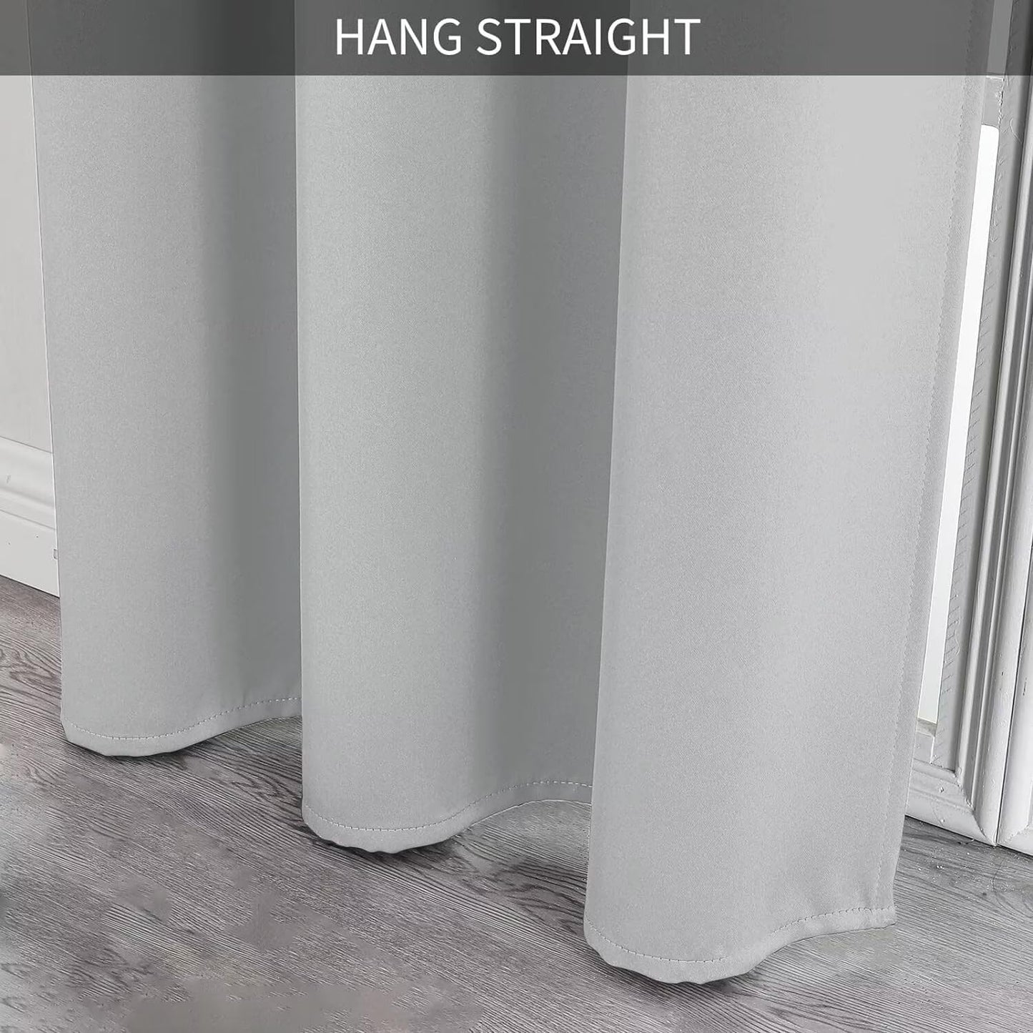 Joydeco Doorway Curtains Custom Size, Door Curtains for Doorways Closet Door Curtain, Curtain for Doorway Closet Curtains for Bedroom Closet Door Temporary Door(Custom Sise, Greyish White)