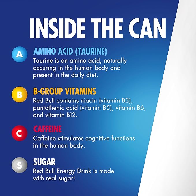 Red Bull Amber Edition Energy Drink, Strawberry Apricot, 114mg Caffeine, 12 fl oz, Pack of 4 Cans