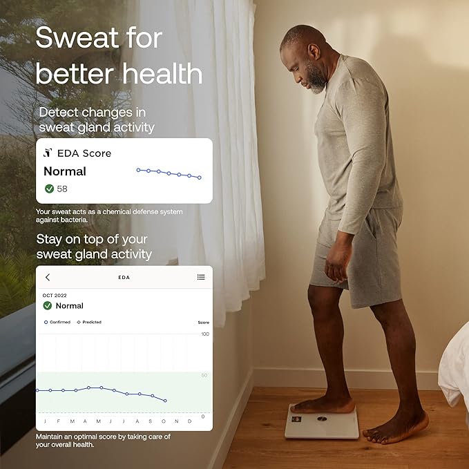 WITHINGS Smart Scales for Body Weight, FSA or HSA Eligible, Body Analysis, Fat Content, Muscle Mass, Bone Density, Visceral Fat, Bathroom Scale, BMI Scales Digital Weight and Body Fat, Bluetooth, WiFi