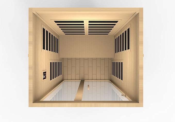 Santiago Elite 2-Person Ultra Low EMF (Under 3 MG) FAR Infrared Sauna, Curb Side Delivery