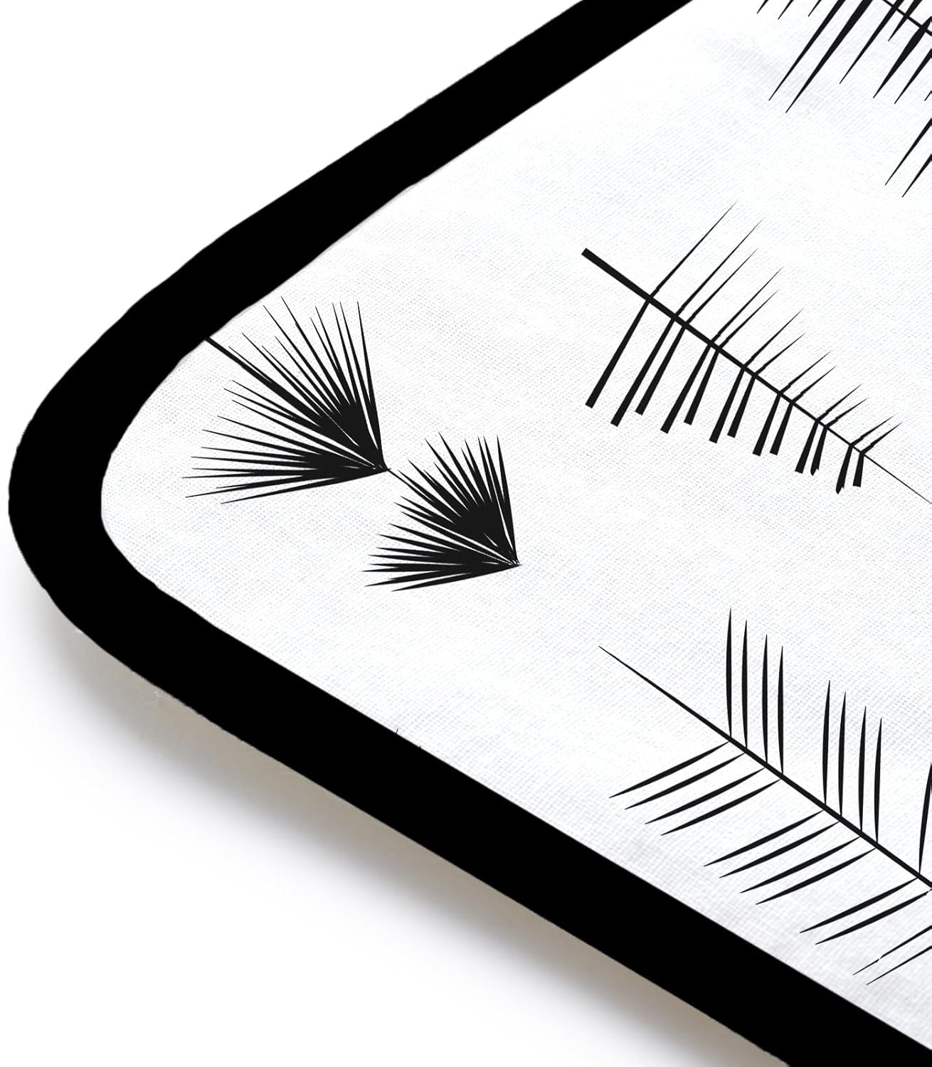 Encasa XO Ironing Mat/Pad (Small 28"x20") with 3mm Padding & Silicone Iron Rest for Steam Pressing on Tabletop or Bed - Heat Resistant, Portable, Quilting & Travel Blanket - Black Arrow