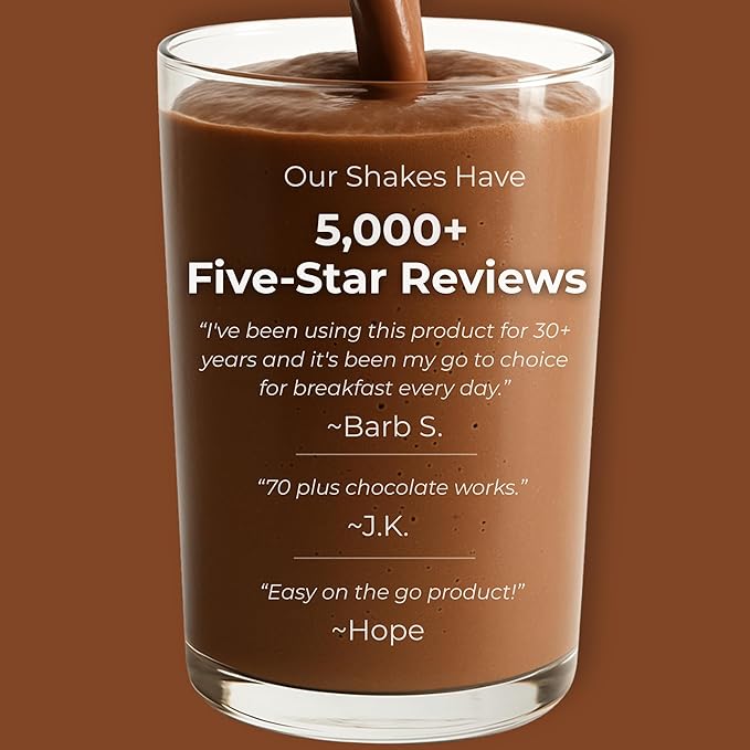 HMR 120 Chocolate Shake Meal Replacement Powder | Chocolate Shake Mix to Support Healthy Weight Loss | 12g of Protein | Nutritional Drink | Low Calorie Food | 12 Servings